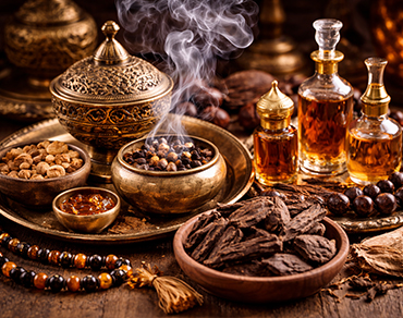 Oriental fragrances, incense and oud products